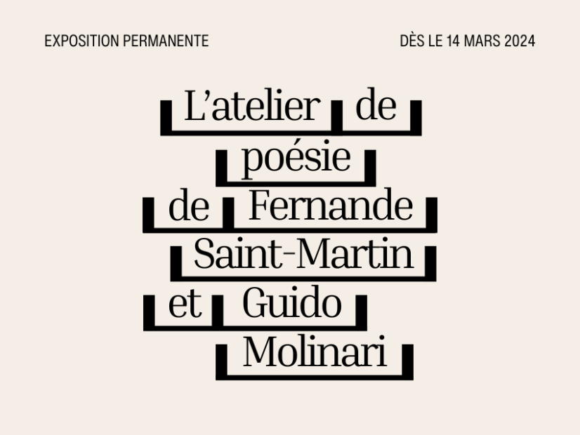 L'atelier de poésie de Fernande Saint-Martin et Guido Molinari