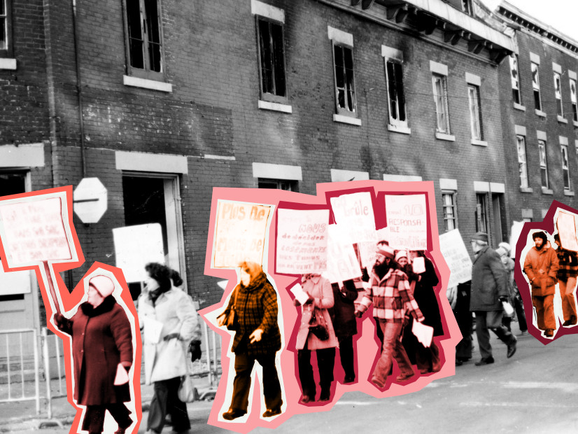 Des pancartes et des portes : 50 ans de lutte pour le droit au logement
